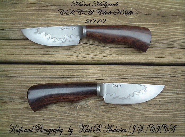 Knives by Karl B. Anderson out of our Blackwood