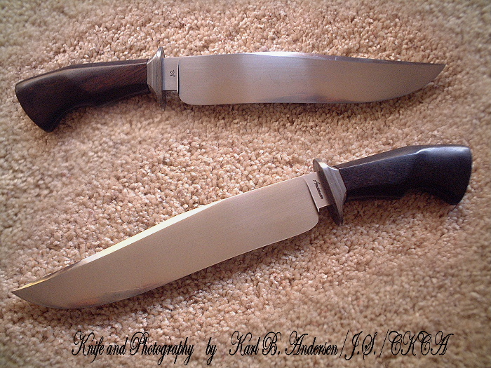 Knives by Karl B. Anderson out of our Blackwood